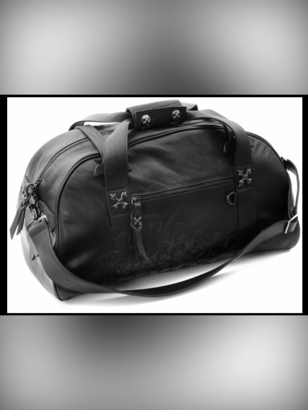 SOFFER ARI Large Duffel Preferable N.C. Silver with Black Rhodium Finish.